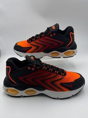 Nike Black and Orange Air Max Style Athletic Sneakers